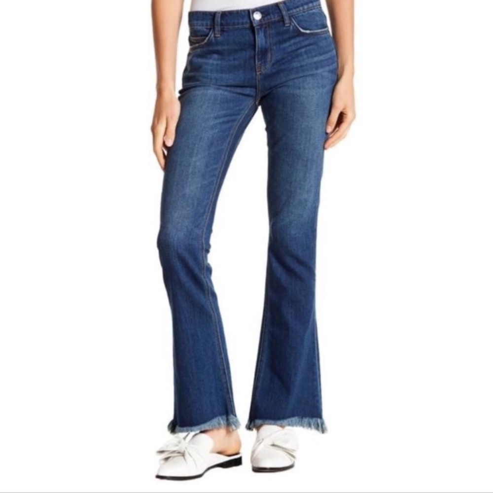 Current/Elliott Dark Blue Boot Cut Jeans